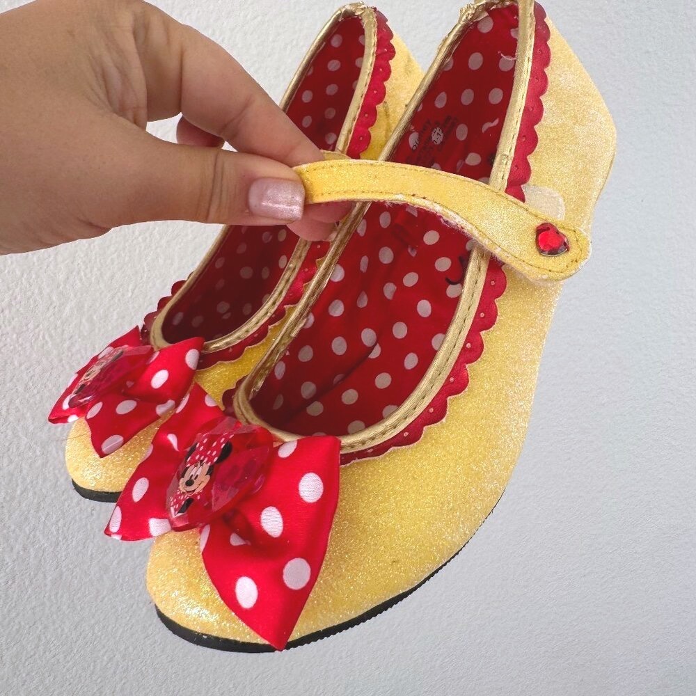 Disney Parks Minnie Shoes 2 3 Yellow Dress Up